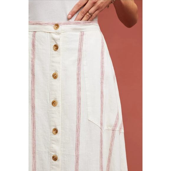 Anthropologie walsh button-down skirt - Picture 3 of 6
